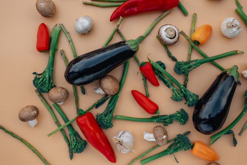 Veggie calzone with roasted peppers and mushrooms