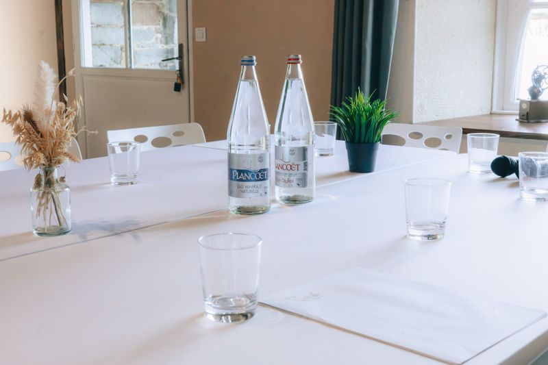 Italian sparkling water San Pellegrino bottle